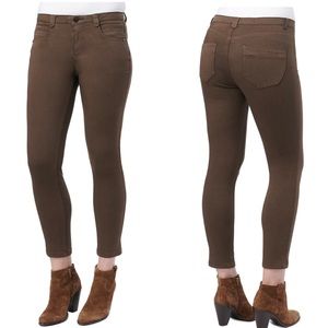 Democracy Brown Ankle Length Stretch Pants